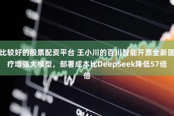 比较好的股票配资平台 王小川的百川智能开源全新医疗增强大模型，部署成本比DeepSeek降低57倍